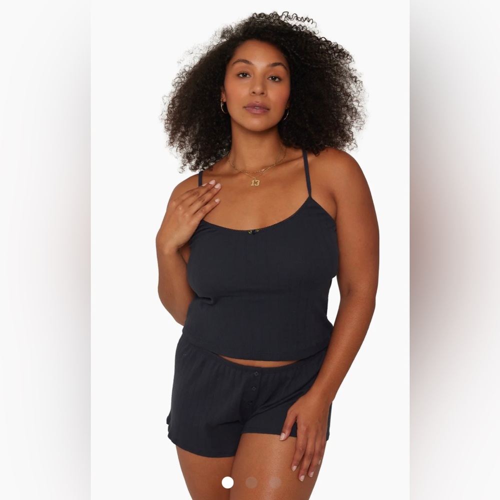 Set Active Pointelle Cami (size M) NWT